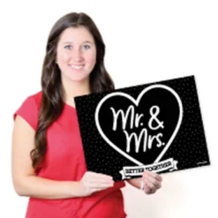 Big Dot Of Happiness Mr. And Mrs. - Paper Black And White Wedding Or Bridal Shower Coloring Sheets - Activity Placemats - Set Of 16 -Aurora Party Sales GUEST 3f91b666 77a5 4abb ba34 a71b15d360ec