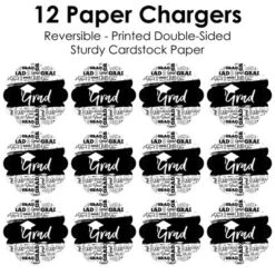 Big Dot Of Happiness Black And White Grad Best Is Yet To Come Graduation Party Round Table Decorations Paper Chargers Place Setting For 12 -Aurora Party Sales GUEST 3fd184f8 0fe7 419c b0f7 a0c24a5adc55