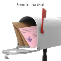 Big Dot Of Happiness Beautiful Butterfly - Fill-In Cards - Floral Baby Shower Or Birthday Party Fold And Send Invitations - Set Of 8 -Aurora Party Sales GUEST 407ca801 7af5 47ab 908e 086b9d3ecaa3