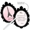 Big Dot Of Happiness Paris, Ooh La La - Shaped Thank You Cards - Paris Themed Baby Shower Or Birthday Party Thank You Cards With Envelopes - Set Of 12