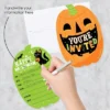 Big Dot Of Happiness Jack-O'-Lantern Halloween - Shaped Fill-In Invitations - Kids Halloween Party Invitation Cards With Envelopes - Set Of 12