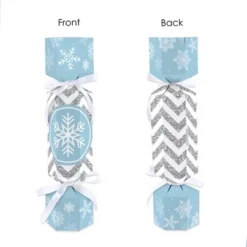 Big Dot Of Happiness Winter Wonderland - No Snap Snowflake Holiday Party And Winter Wedding Party Table Favors - DIY Cracker Boxes - Set Of 12 -Aurora Party Sales GUEST 4176dee7 9baf 490c 9926 530383919dfc
