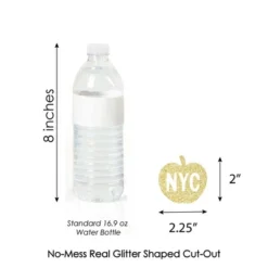 Big Dot Of Happiness Gold Glitter NYC Apple Party Straws - No-Mess Real Glitter Cut-Outs And Decorative New York City Party Paper Straws - Set Of 24 -Aurora Party Sales GUEST 41f10392 8ceb 47d0 8a16 8e8581ef12a8