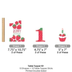 Big Dot Of Happiness Berry First Birthday - Sweet Strawberry - Fruit 1st Birthday Party Centerpiece Sticks - Table Toppers - Set Of 15 11 Big Dot Of Happiness Berry First Birthday - Sweet Strawberry - Fruit 1st Birthday Party Centerpiece Sticks - Table Toppers - Set Of 15 -Aurora Party Sales GUEST 424949ed b73e 4180 bb7c 1be285252551