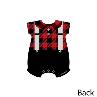 Big Dot Of Happiness Lumberjack - Baby Bodysuit Channel The Flannel Decor - DIY Buffalo Plaid Baby Shower Or 1st Birthday Party Essentials - Set Of 20 2 Big Dot Of Happiness Lumberjack - Baby Bodysuit Channel The Flannel Decor - DIY Buffalo Plaid Baby Shower Or 1st Birthday Party Essentials - Set Of 20 - Image 2