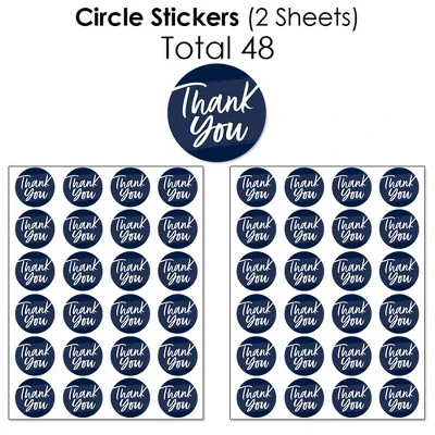Big Dot Of Happiness Navy Blue Elegantly Simple - Guest Party Favors Candy Favor Sticker Kit - 304 Pieces 4 Big Dot Of Happiness Navy Blue Elegantly Simple - Guest Party Favors Candy Favor Sticker Kit - 304 Pieces - Image 4