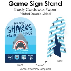 Big Dot Of Happiness Shark Zone - Jawsome Shark Party Or Birthday Party Scavenger Hunt - 1 Stand And 48 Game Pieces - Hide And Find Game -Aurora Party Sales GUEST 43f169d2 2588 43ce 9e88 1f68c7ccae1d