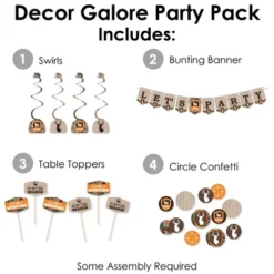 Big Dot Of Happiness Gone Hunting - Deer Hunting Camo Baby Shower Or Birthday Party Supplies Decoration Kit - Decor Galore Party Pack - 51 Pieces