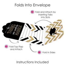 Big Dot Of Happiness Tassel Worth The Hassle - Gold - Fill-In Cards - Graduation Party Fold And Send Invitations - Set Of 8 8 Big Dot Of Happiness Tassel Worth The Hassle - Gold - Fill-In Cards - Graduation Party Fold And Send Invitations - Set Of 8 -Aurora Party Sales GUEST 443c3d5d db9a 4f9d acbd aa333d9ce78f