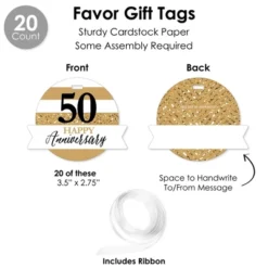 Big Dot Of Happiness We Still Do - 50th Wedding Anniversary - Anniversary Party Favors And Cupcake Kit - Fabulous Favor Party Pack - 100 Pieces 10 Big Dot Of Happiness We Still Do - 50th Wedding Anniversary - Anniversary Party Favors And Cupcake Kit - Fabulous Favor Party Pack - 100 Pieces -Aurora Party Sales GUEST 44aa904a e463 4c26 a408 86c5d032d73e