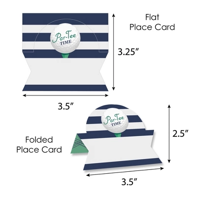 Big Dot Of Happiness Par-Tee Time - Golf - Birthday Or Retirement Party Tent Buffet Card - Table Setting Name Place Cards - Set Of 24 6 Big Dot Of Happiness Par-Tee Time - Golf - Birthday Or Retirement Party Tent Buffet Card - Table Setting Name Place Cards - Set Of 24 - Image 6