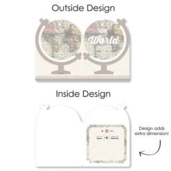 Big Dot Of Happiness World Awaits - Travel Themed Congratulations Giant Greeting Card - Big Shaped Jumborific Card -Aurora Party Sales GUEST 45106042 9d96 441c 89f0 54b6f9fb8039