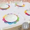 Big Dot Of Happiness Holi Hai - Festival Of Colors Party Round Table Decorations - Paper Chargers - Place Setting For 12