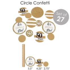 Big Dot Of Happiness We Still Do - 50th Wedding Anniversary - Anniversary Party Supplies - Banner Decoration Kit - Fundle Bundle -Aurora Party Sales GUEST 45e90e1e f636 45f9 87fe 25e68af800df