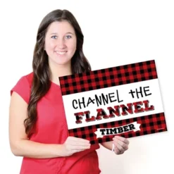 Big Dot Of Happiness Lumberjack - Channel The Flannel - Paper Buffalo Plaid Birthday Party Coloring Sheets - Activity Placemats - Set Of 16 -Aurora Party Sales GUEST 4685af90 2d20 4a45 995a 8515fe2879cf