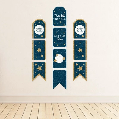 Big Dot Of Happiness Twinkle Twinkle Little Star - Hanging Vertical Paper Door Banners - Baby Shower Or Birthday Party Wall Kit - Indoor Door Decor 2 Big Dot Of Happiness Twinkle Twinkle Little Star - Hanging Vertical Paper Door Banners - Baby Shower Or Birthday Party Wall Kit - Indoor Door Decor - Image 2