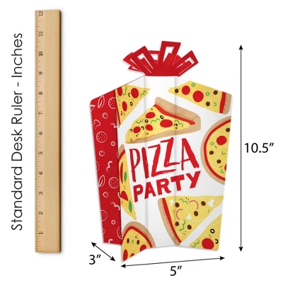 Big Dot Of Happiness Pizza Party Time - Table Decorations - Baby Shower Or Birthday Party Fold And Flare Centerpieces - 10 Count 5 Big Dot Of Happiness Pizza Party Time - Table Decorations - Baby Shower Or Birthday Party Fold And Flare Centerpieces - 10 Count - Image 5