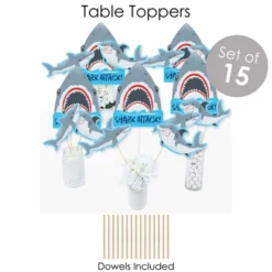 Big Dot Of Happiness Shark Zone - Jawsome Party Or Birthday Party Supplies - Banner Decoration Kit - Fundle Bundle -Aurora Party Sales GUEST 48f53f89 392f 4756 9cec ce096921db82