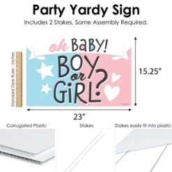 Big Dot Of Happiness Baby Gender Reveal - Team Boy Or Girl Party Yard Sign Lawn Decorations - Oh Baby Boy Or Girl Party Yardy Sign -Aurora Party Sales GUEST 4a4b9c8e eccb 4f4e a87e 4184d899104d