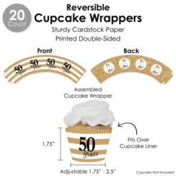 Big Dot Of Happiness We Still Do - 50th Wedding Anniversary - Anniversary Party Favors And Cupcake Kit - Fabulous Favor Party Pack - 100 Pieces 8 Big Dot Of Happiness We Still Do - 50th Wedding Anniversary - Anniversary Party Favors And Cupcake Kit - Fabulous Favor Party Pack - 100 Pieces -Aurora Party Sales GUEST 4a65b8ee 614b 4901 894d 61eef795d59e