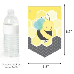 Big Dot Of Happiness Honey Bee - Baby Shower Bunting Banner - Party Decorations - Welcome Baby