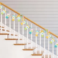 Big Dot Of Happiness Colorful Baby Shower - 90 Chain Links And 30 Paper Tassels Decoration Kit - Gender Neutral Party Paper Chains Garland - 21 Feet