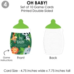 Big Dot Of Happiness Jungle Party Animals - 4 Safari Zoo Animal Baby Shower Games - 10 Cards Each - Gamerific Bundle -Aurora Party Sales GUEST 4b373aa3 0615 4a21 892b d1ab55087548