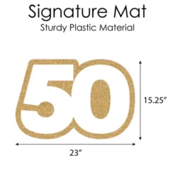 Big Dot Of Happiness We Still Do - 50th Wedding Anniversary - Guest Book Sign - Anniversary Party Guestbook Alternative - Signature Mat -Aurora Party Sales GUEST 4b764846 e3bd 4401 91c8 eb442f063a67