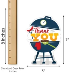 Big Dot Of Happiness Fire Up The Grill - Shaped Thank You Cards - Summer BBQ Picnic Party Thank You Note Cards With Envelopes - Set Of 12 -Aurora Party Sales GUEST 4b7cdd70 af96 4419 acc5 5481a6cff863