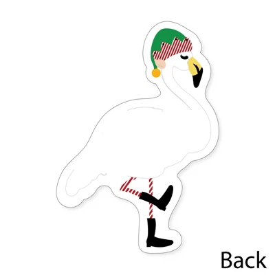 Big Dot Of Happiness Flamingle Bells - Shaped Thank You Cards - Tropical Christmas Party Shaped Thank You Cards With Envelopes - Set Of 12 3 Big Dot Of Happiness Flamingle Bells - Shaped Thank You Cards - Tropical Christmas Party Shaped Thank You Cards With Envelopes - Set Of 12 - Image 3