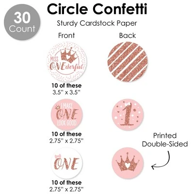 Big Dot Of Happiness 1st Birthday Little Miss Onederful - Girl First Birthday Party Supplies Decoration Kit - Decor Galore Party Pack - 51 Pieces 6 Big Dot Of Happiness 1st Birthday Little Miss Onederful - Girl First Birthday Party Supplies Decoration Kit - Decor Galore Party Pack - 51 Pieces - Image 6