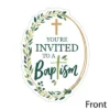 Big Dot Of Happiness Baptism Elegant Cross - Shaped Fill-in Invitations - Religious Party Invitation Cards With Envelopes - Set Of 12