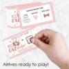 Big Dot Of Happiness 1st Birthday Little Miss Onederful - Girl First Birthday Party Game Scratch Off Cards - 22 Count