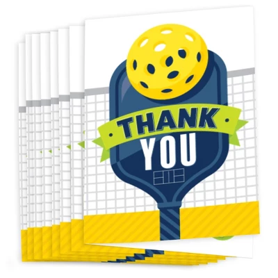 Big Dot Of Happiness Let’s Rally - Pickleball - Birthday Or Retirement Party Thank You Cards (8 Count) 1 Big Dot Of Happiness Let’s Rally - Pickleball - Birthday Or Retirement Party Thank You Cards (8 Count)