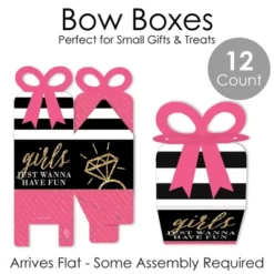 Big Dot Of Happiness Girls Night Out - Square Favor Gift Boxes - Bachelorette Party Bow Boxes - Set Of 12 -Aurora Party Sales GUEST 4d7b25c4 6c75 450a 869a de634436859b