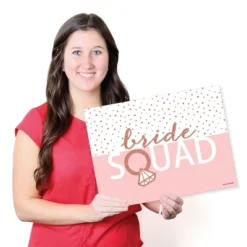 Big Dot Of Happiness Bride Squad - Party Table Decorations - Rose Gold Bridal Shower Or Bachelorette Party Placemats - Set Of 16 -Aurora Party Sales GUEST 4db14453 2f2b 4caf 9641 8c617df8bd8d