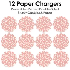 Big Dot Of Happiness Pink Daisy Flowers - Floral Party Round Table Decorations - Paper Chargers - Place Setting For 12 -Aurora Party Sales GUEST 4db9fb77 0d77 4ecc 92c7 6caed47af0c2