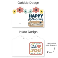Big Dot Of Happiness Grandma, Happy Mother's Day - We Love Grandmother Giant Greeting Card - Big Shaped Jumborific Card - 16.5 X 22 Inches -Aurora Party Sales GUEST 4dcc8d0a 842c 4b32 9d9c 7da08121ed90