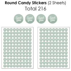 Big Dot Of Happiness Sage Green Elegantly Simple - Guest Party Favors Candy Favor Sticker Kit - 304 Pieces -Aurora Party Sales GUEST 4eb9428b af95 4d77 bdaa e326cde7a0f0