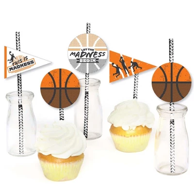 Big Dot Of Happiness Basketball - Let The Madness Begin - Paper Straw Decor - College Basketball Party Striped Decorative Straws - Set Of 24 3 Big Dot Of Happiness Basketball - Let The Madness Begin - Paper Straw Decor - College Basketball Party Striped Decorative Straws - Set Of 24 - Image 3