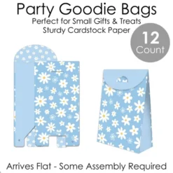 Big Dot Of Happiness Blue Daisy Flowers - Floral Gift Favor Bags - Party Goodie Boxes - Set Of 12 -Aurora Party Sales GUEST 4f702432 363d 4795 825d 7a4b67c27f5a