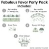 Big Dot Of Happiness Boho Botanical - Greenery Party Favors And Cupcake Kit - Fabulous Favor Party Pack - 100 Pieces