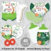 Big Dot Of Happiness Jungle Party Animals - 4 Safari Zoo Animal Baby Shower Games - 10 Cards Each - Gamerific Bundle