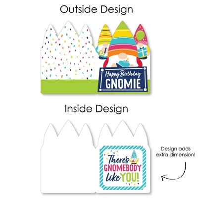 Big Dot Of Happiness Gnome Birthday - Happy Birthday Giant Greeting Card - Big Shaped Jumborific Card 4 Big Dot Of Happiness Gnome Birthday - Happy Birthday Giant Greeting Card - Big Shaped Jumborific Card - Image 4