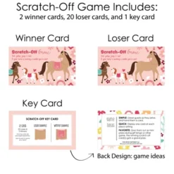 Big Dot Of Happiness Run Wild Horses - Pony Birthday Party Game Scratch Off Cards - 22 Count 6 Big Dot Of Happiness Run Wild Horses - Pony Birthday Party Game Scratch Off Cards - 22 Count -Aurora Party Sales GUEST 50cfccf9 a8b4 4ed9 9f6f 4c0730fd4b0e
