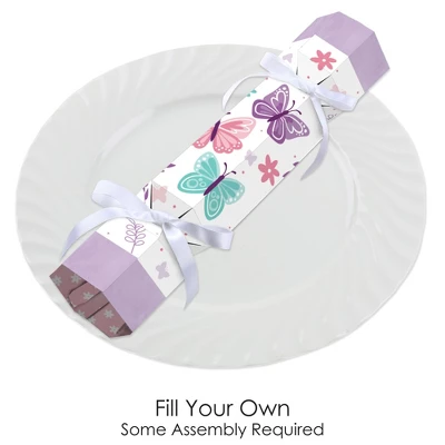 Big Dot Of Happiness Beautiful Butterfly - No Snap Floral Baby Shower Or Birthday Party Table Favors - DIY Cracker Boxes - Set Of 12 1 Big Dot Of Happiness Beautiful Butterfly - No Snap Floral Baby Shower Or Birthday Party Table Favors - DIY Cracker Boxes - Set Of 12