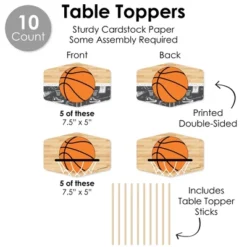 Big Dot Of Happiness Nothin’ But Net - Basketball - Baby Shower Or Birthday Party Supplies Decoration Kit - Decor Galore Party Pack - 51 Pieces -Aurora Party Sales GUEST 51d86400 eb46 4e56 9f78 d7f5408918db