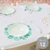 Big Dot Of Happiness Pink Flamingo - Tropical Summer Party Round Table Decorations - Paper Chargers - Place Setting For 12