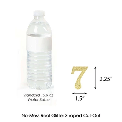 Big Dot Of Happiness Gold Glitter 7 - No-Mess Real Gold Glitter Cut-Out Numbers - 7th Birthday Party Confetti - Set Of 24 2 Big Dot Of Happiness Gold Glitter 7 - No-Mess Real Gold Glitter Cut-Out Numbers - 7th Birthday Party Confetti - Set Of 24 - Image 2