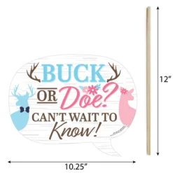Big Dot Of Happiness Funny Buck Or Doe - Hunting Gender Reveal Party Photo Booth Props Kit - 10 Piece 5 Big Dot Of Happiness Funny Buck Or Doe - Hunting Gender Reveal Party Photo Booth Props Kit - 10 Piece -Aurora Party Sales GUEST 53984a91 5e35 4871 8fe0 19b562fe00ef